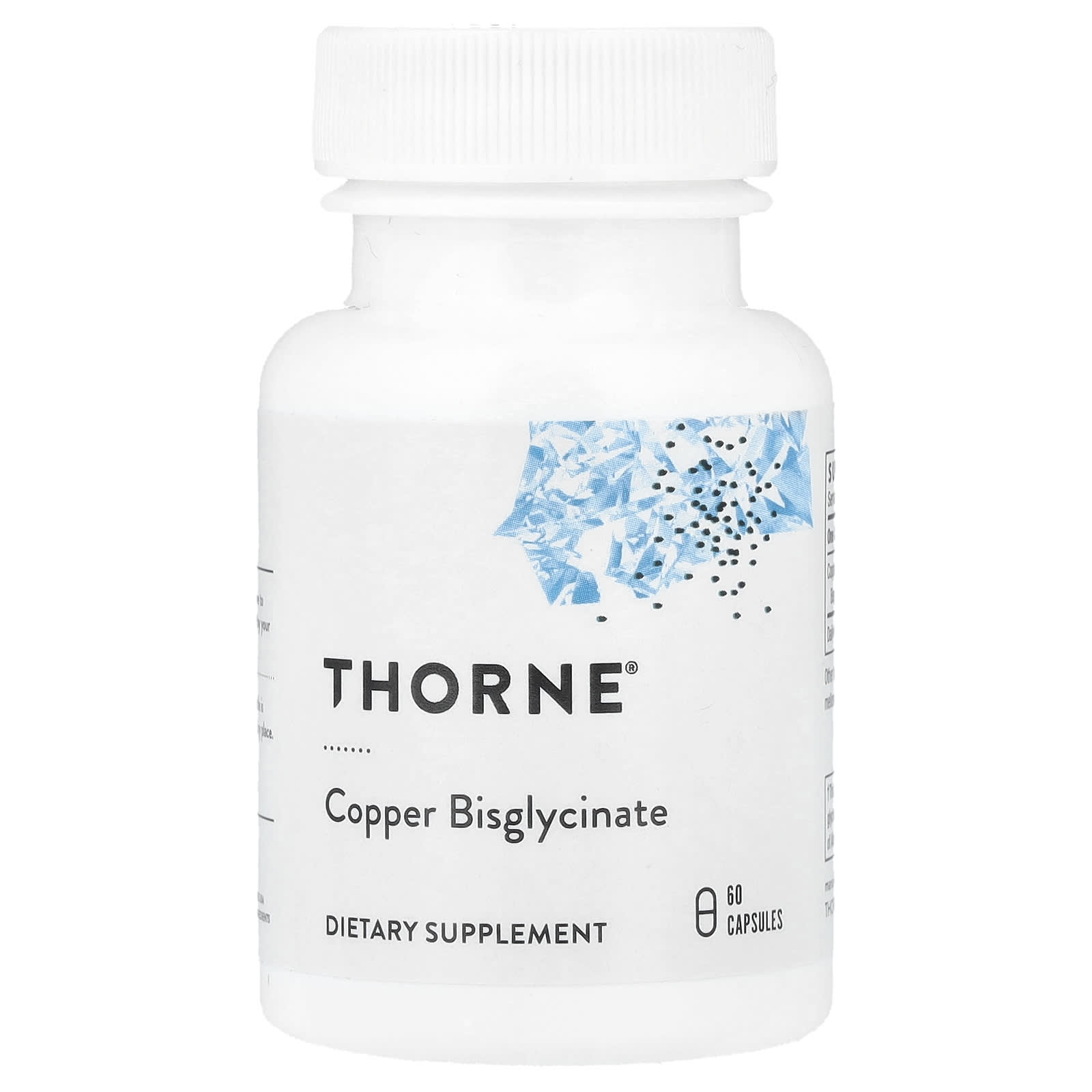 Thorne, Copper Bisglycinate, 60 Capsules (2 mg per Capsule) - Image 1