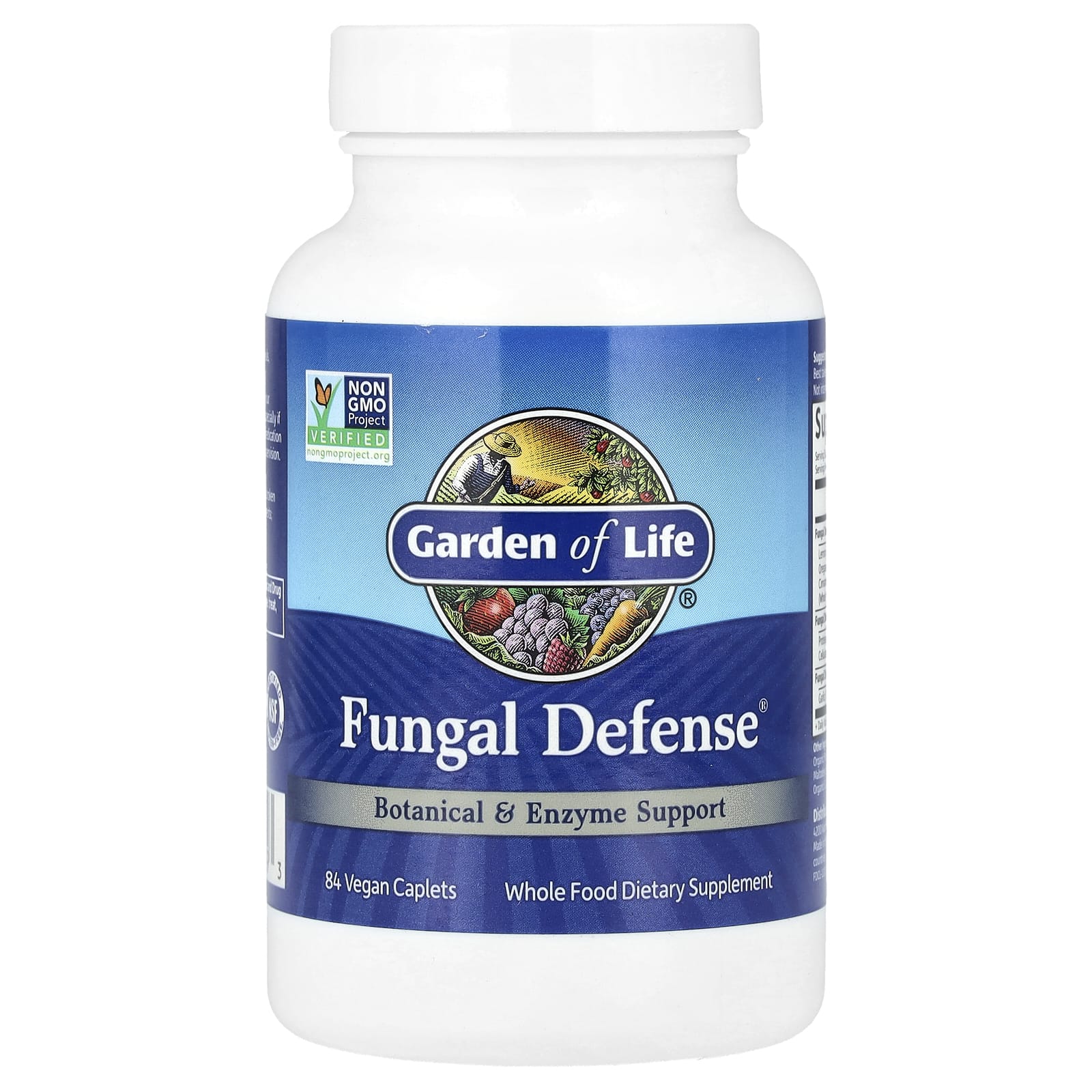 Garden of Life Fungal Defense 84 Vegan Caplets - Boost Immunity Naturally - Image 1