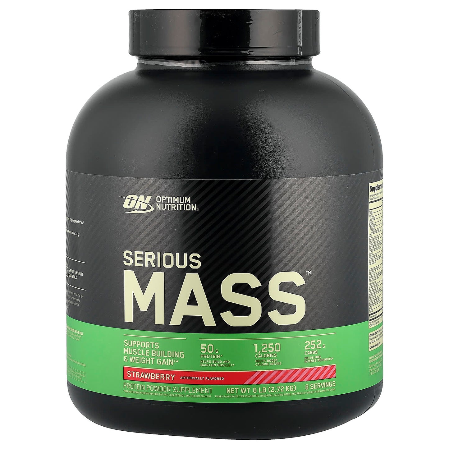 Optimum Nutrition, Serious Mass™, Strawberry, 6 lb (2.72 kg) - Image 1