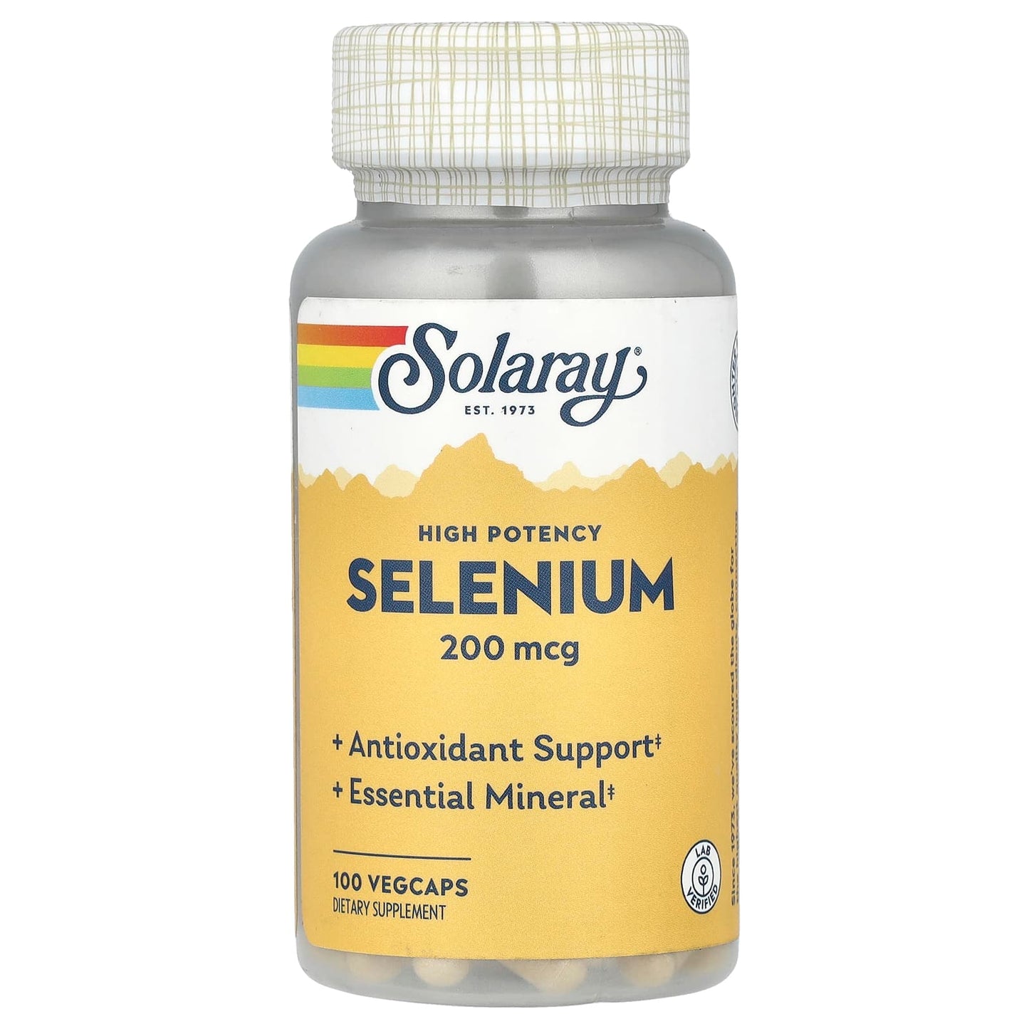 Solaray, Selenium, High Potency , 200 mcg, 100 VegCaps - Image 1