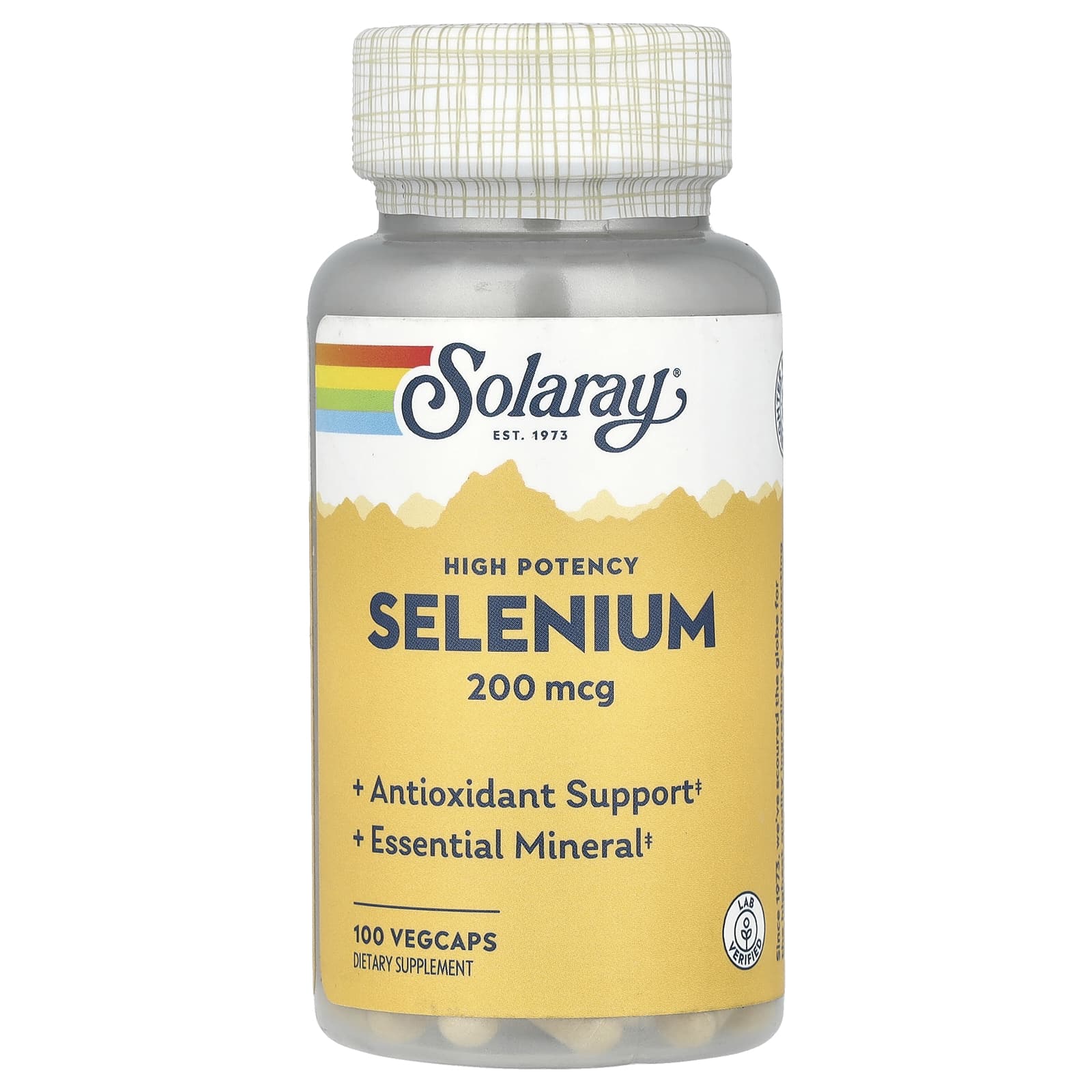 Solaray, Selenium, High Potency , 200 mcg, 100 VegCaps - Image 1