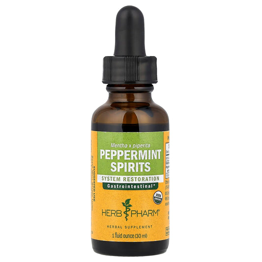 Peppermint Spirits Liquid Extract by Herb Pharm - USDA Organic, Gluten Free - Image 1