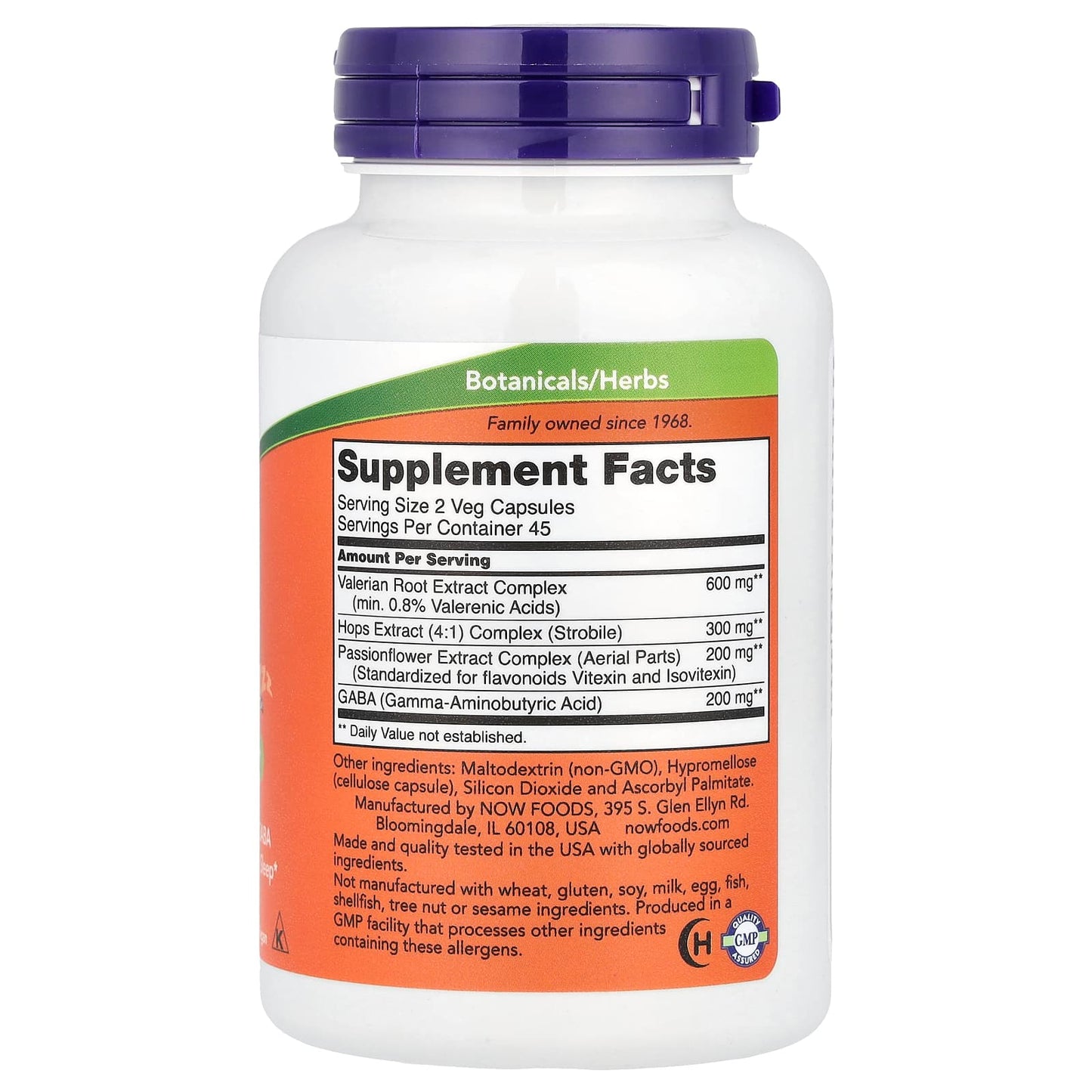 NOW Foods, Sleep, 90 Veg Capsules - Image 2