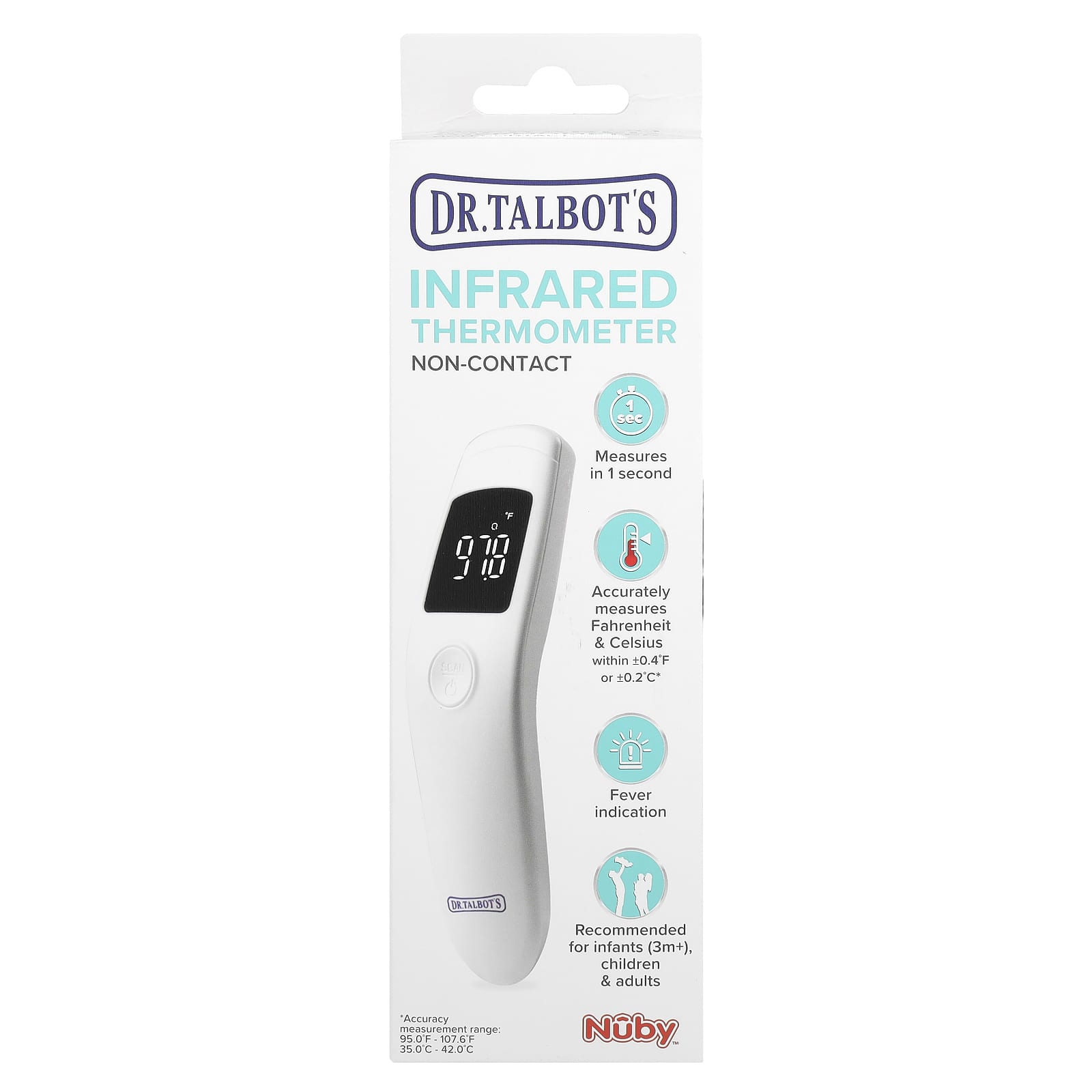Accurate Non-Contact Infrared Thermometer for Fever Detection - Image 1