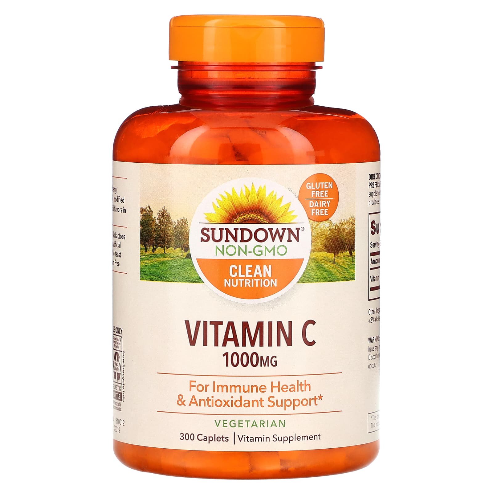 Sundown Naturals, Vitamin C, 1,000 mg, 300 Caplets - Image 1