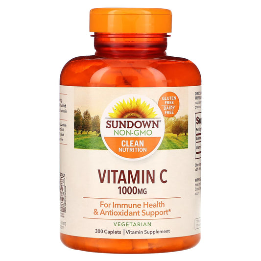 Sundown Naturals, Vitamin C, 1,000 mg, 300 Caplets - Image 1