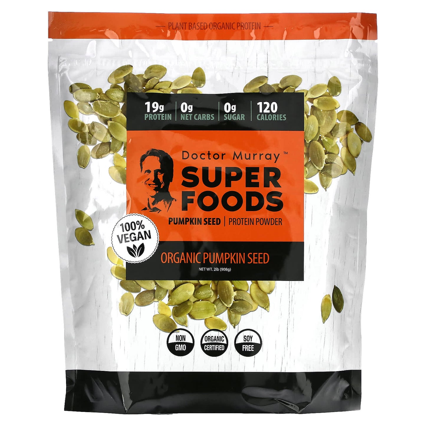 Organic Pumpkin Seed Protein Powder by Dr. Murray's, 2 lbs - Image 1