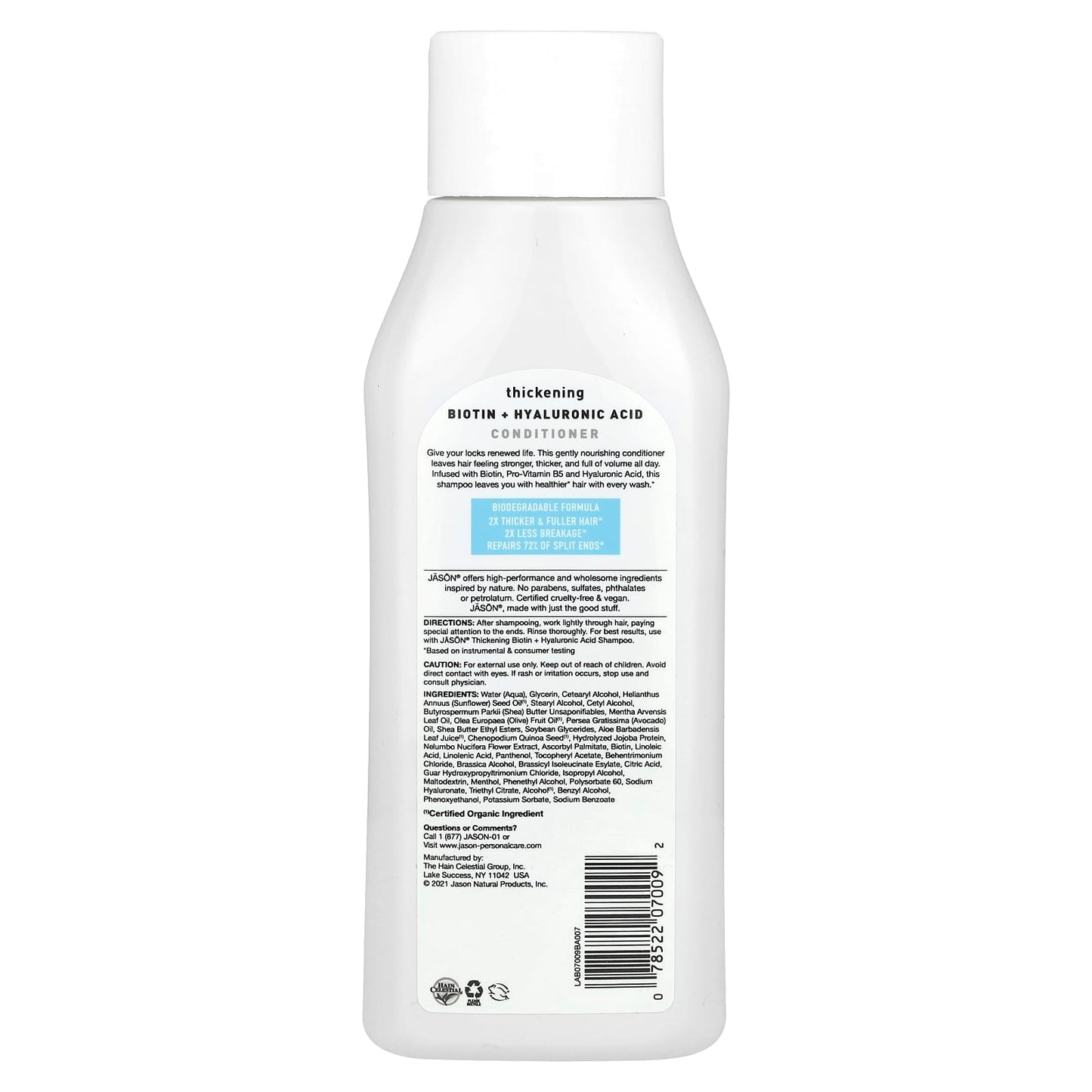 Thickening Conditioner for Hydrated Hair with Biotin & Hyaluronic Acid - Image 2