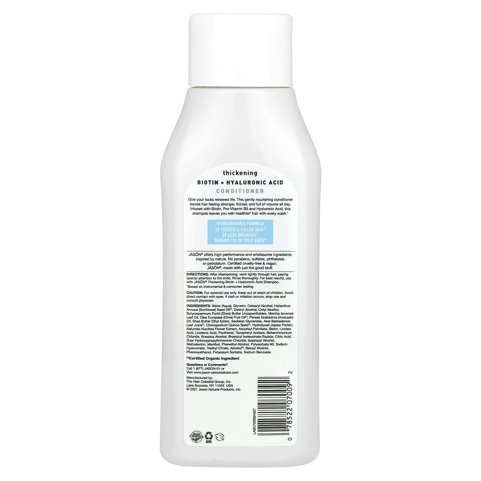 Thickening Conditioner for Hydrated Hair with Biotin & Hyaluronic Acid - Image 2