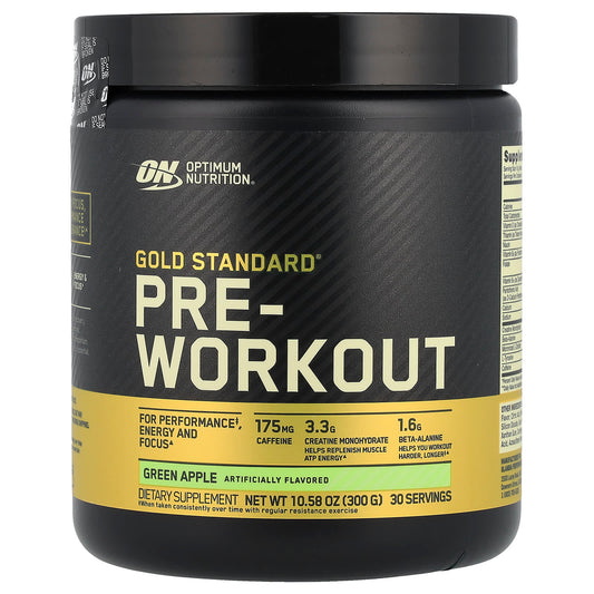 Optimum Nutrition, Gold Standard® Pre-Workout, Green Apple, 10.58 oz (300 g) - Image 1