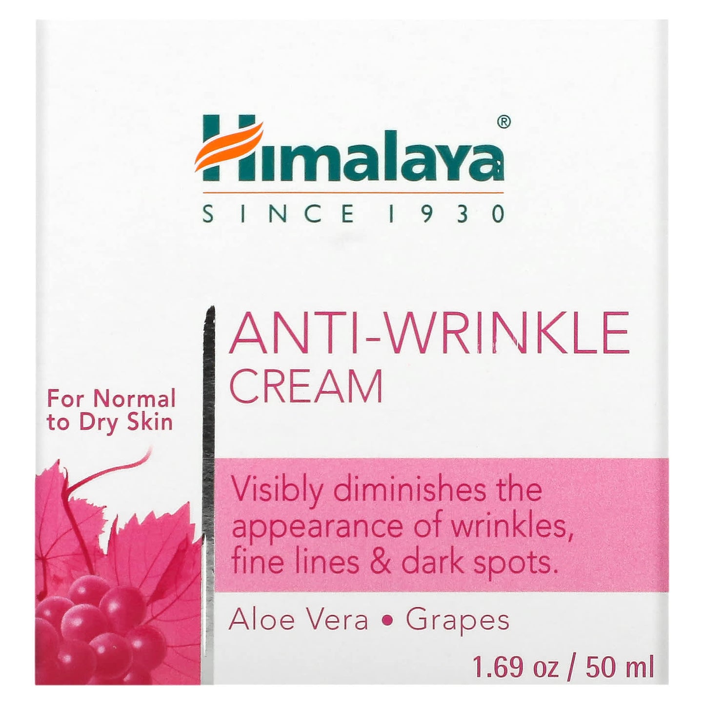Himalaya Anti-Wrinkle Cream for Normal to Dry Skin, 50ml - Image 2