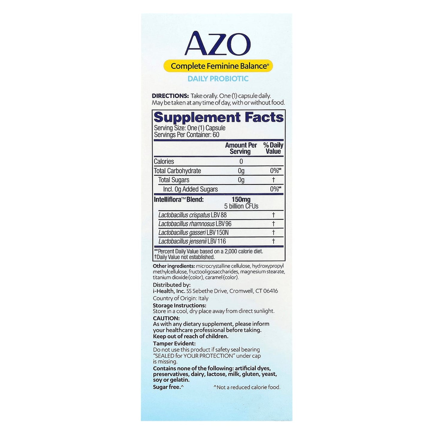 AZO Complete Feminine Balance Daily Probiotic for Vaginal Health - Image 2