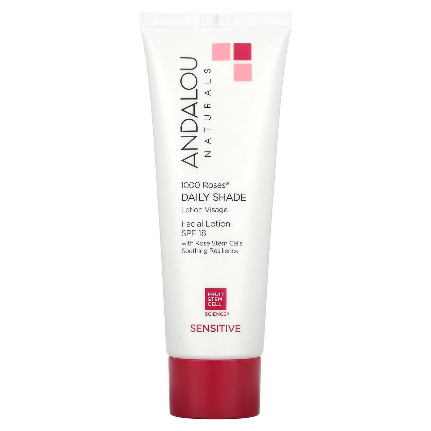 Andalou Naturals Sensitive Skin Facial Lotion with SPF 18, Cruelty-Free & Vegan - Image 1