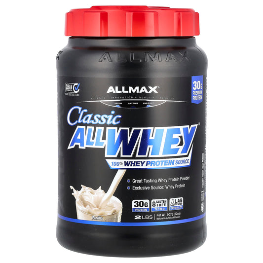 ALLMAX Classic AllWhey 30g Protein Powder, Vanilla, 2 lbs - Image 1