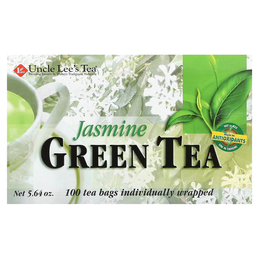 Uncle Lee's Tea, Jasmine Green Tea, 100 Tea Bags, 5.64 oz - Image 1