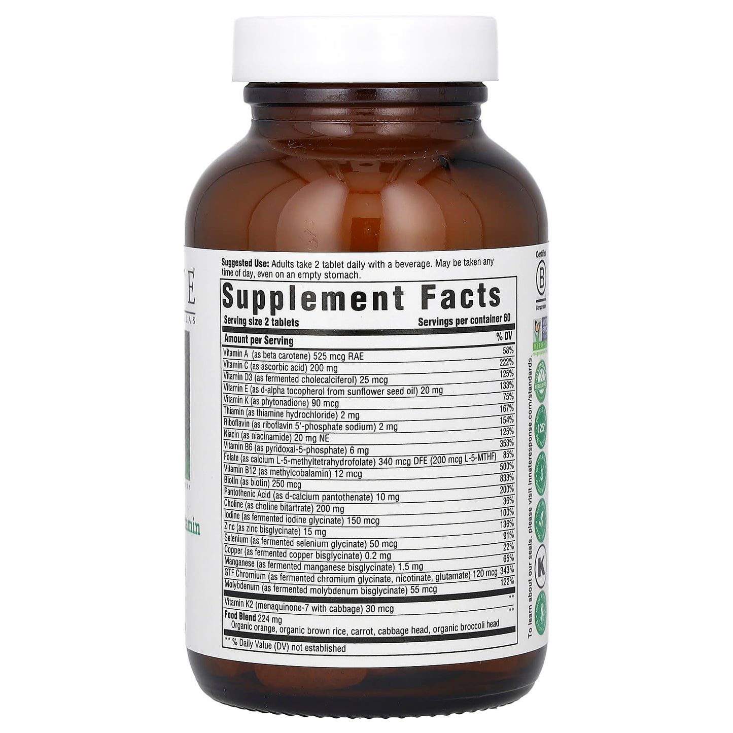 Men's 40+ Multivitamin by Innate Response Formulas - 120 Tablets - Image 2