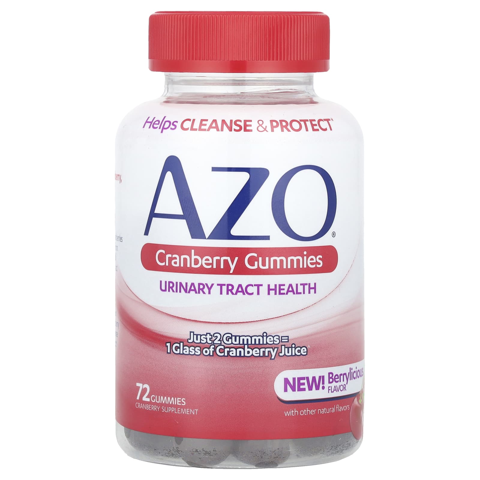 AZO, Cranberry Gummies, Berrylicious, 72 Gummies (250 mg per Gummy)