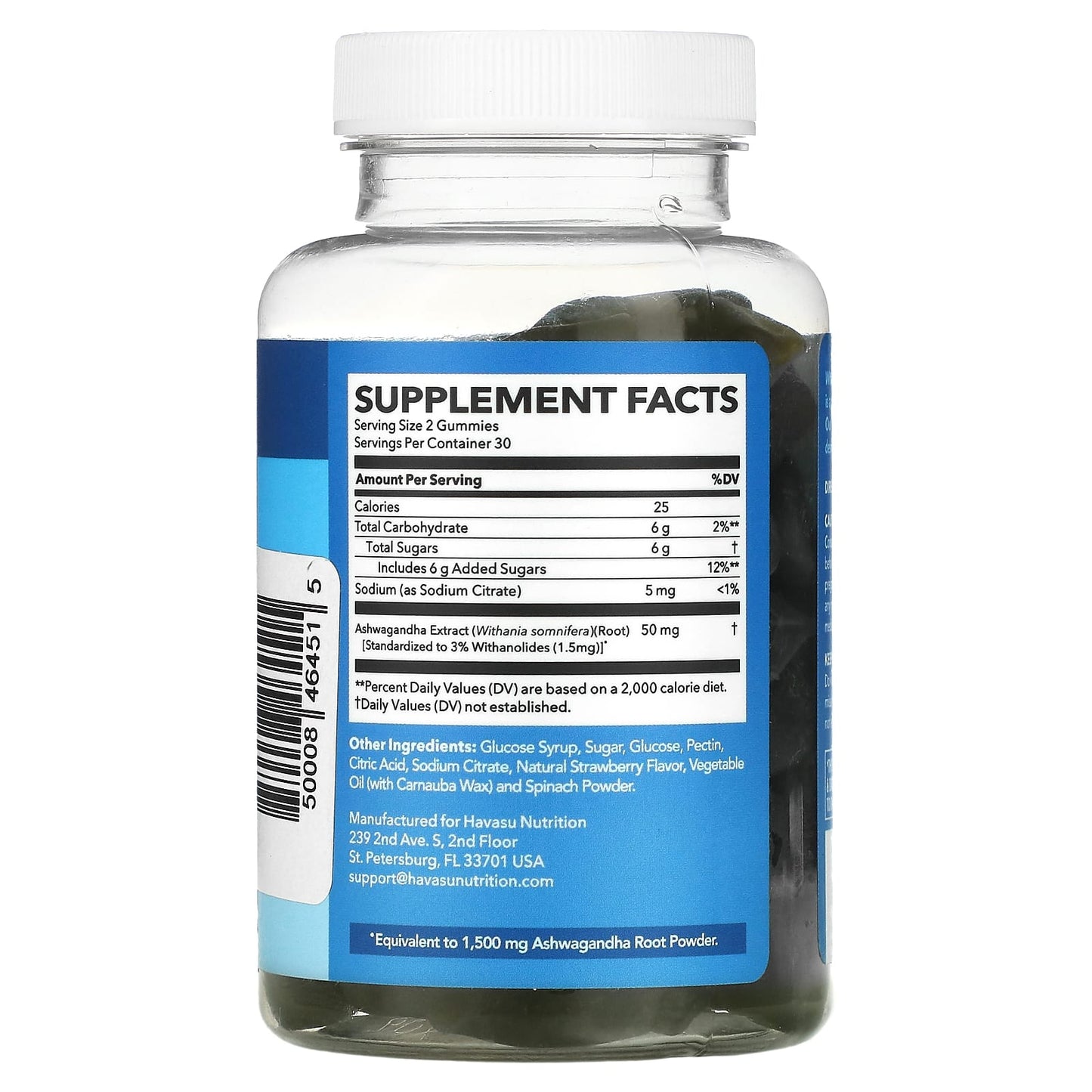 Strawberry Ashwa Gummies for Adrenal Support by Havasu Nutrition - Image 2