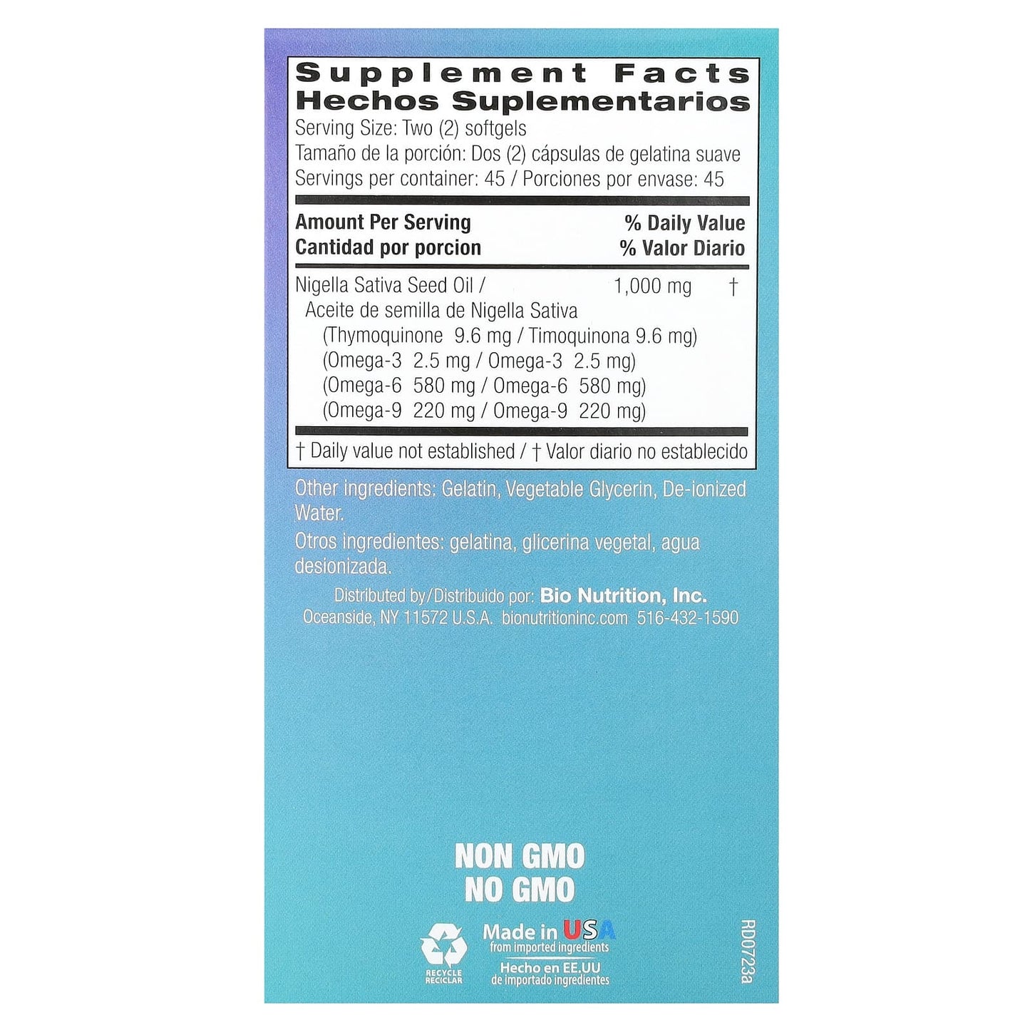 Boost Immune Health with Bio Nutrition's Premium Black Seed Oil - Image 2