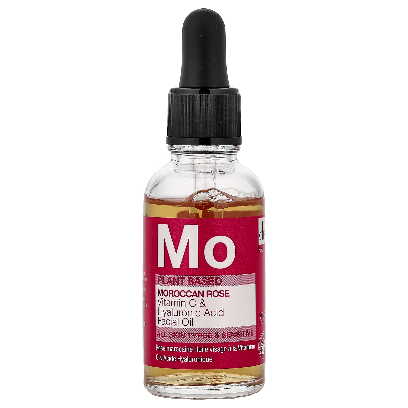 Moroccan Rose Vitamin C & Hyaluronic Acid Facial Oil - Dr. Botanicals 30ml - Image 1