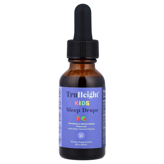 TruHeight, Kids Sleep Drops, For Ages 2+, Strawberry, Watermelon, 1 fl oz (30 ml) - Image 1