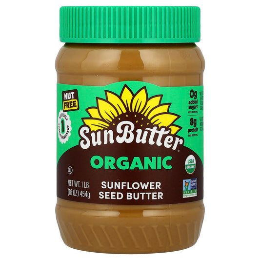 SunButter, Organic Sunflower Seed Butter, 16 oz (454 g) - Image 1