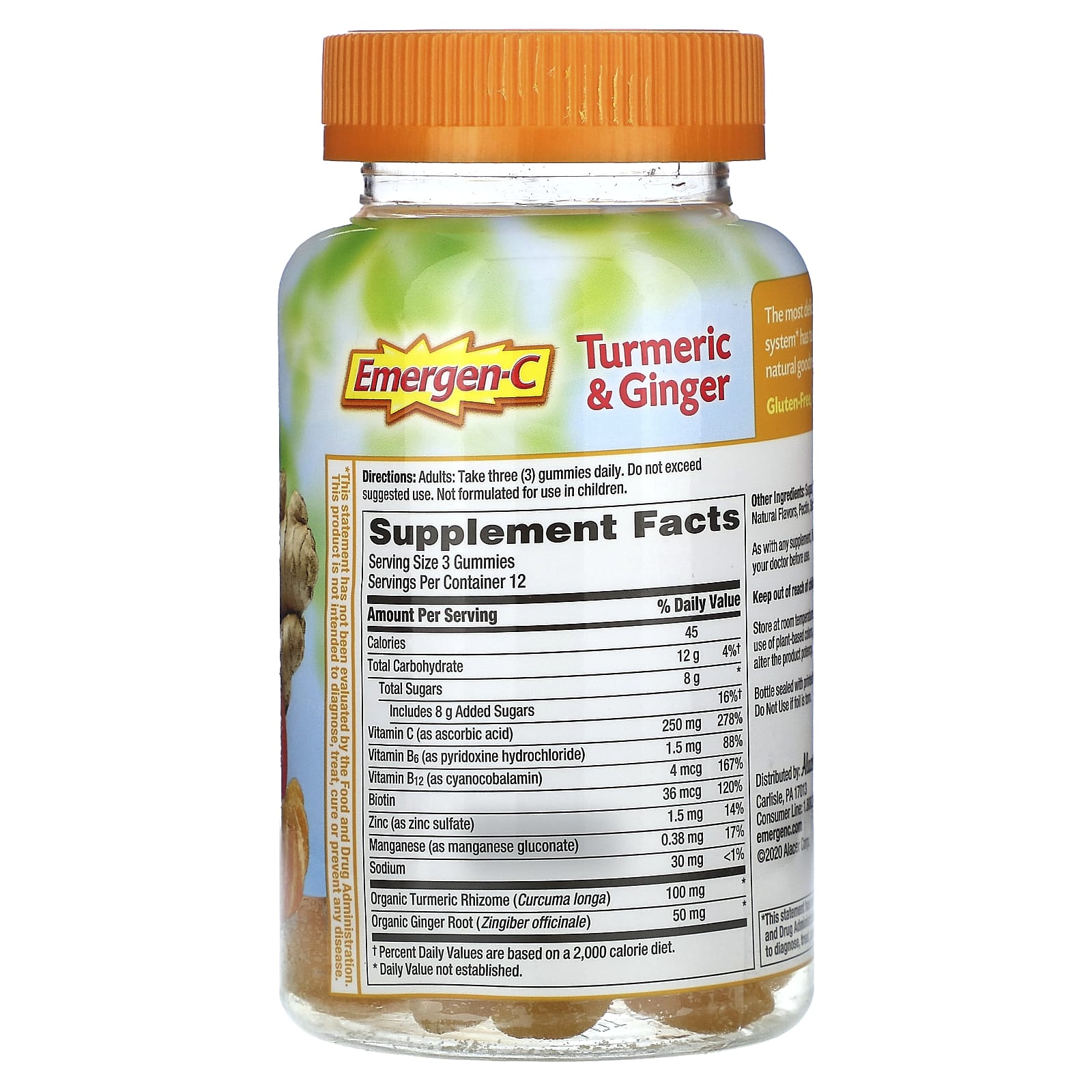 Boost Immune System with Turmeric & Ginger Emergen-C Gummies - Image 2