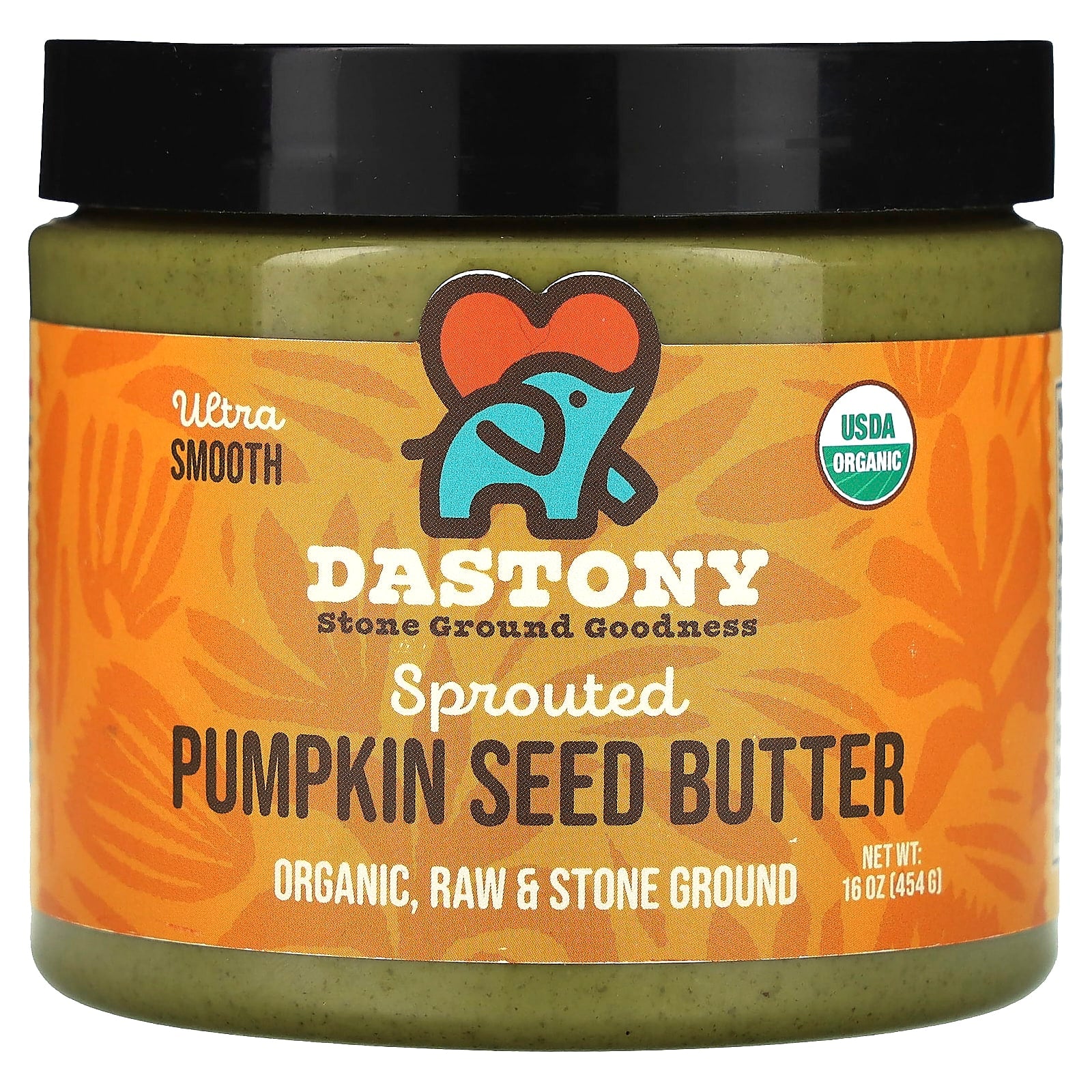 Organic Sprouted Pumpkin Seed Butter by Dastony - 16 oz - Image 1