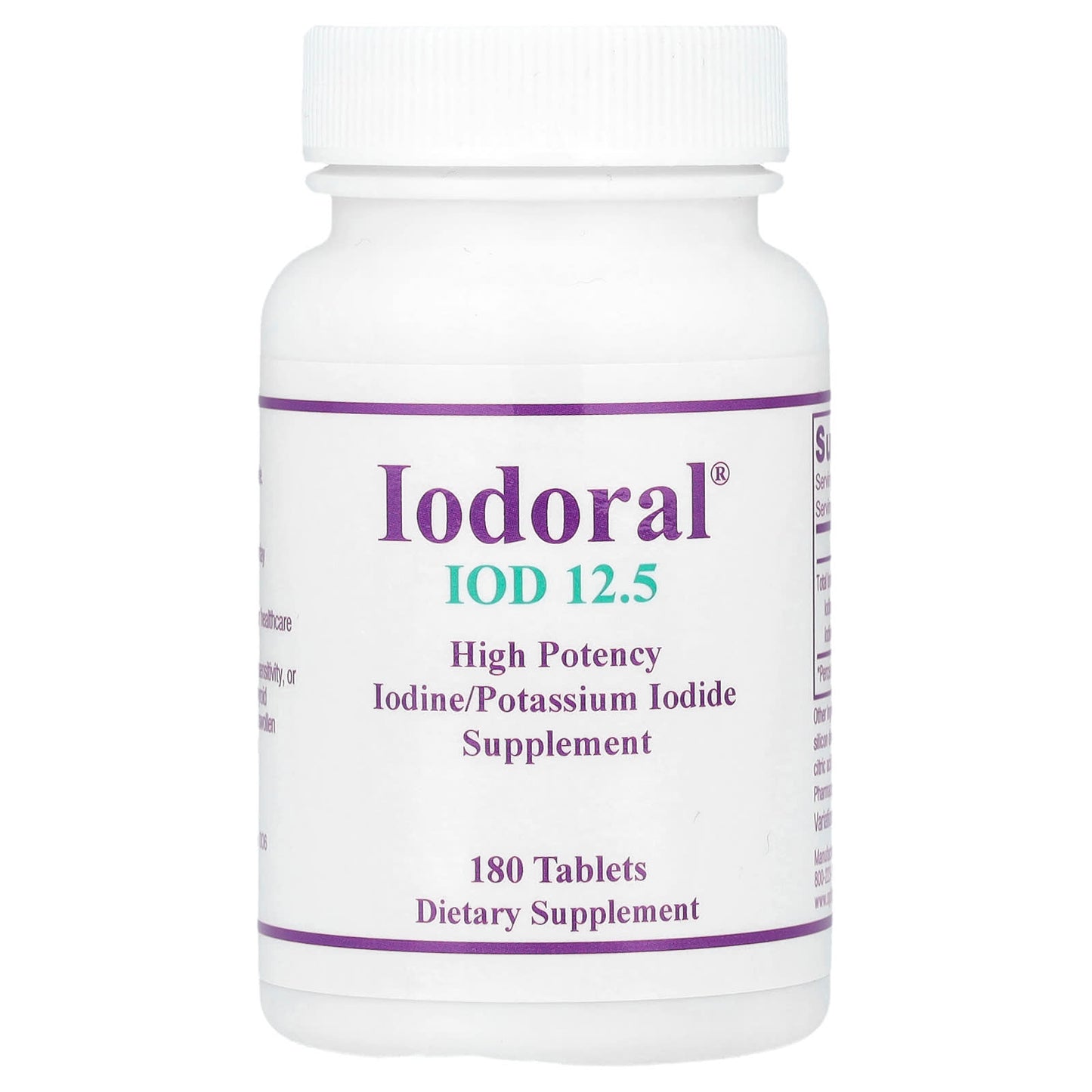 Optimox, Iodoral®, IOD 12.5, 12.5 mg, 180 Tablets - Image 1