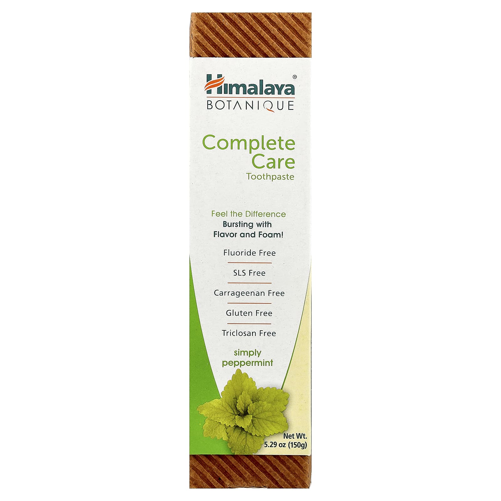 Himalaya Botanique Simply Peppermint Toothpaste, 5.29 oz (150 g) - Fluoride Free, SLS Free - Image 2