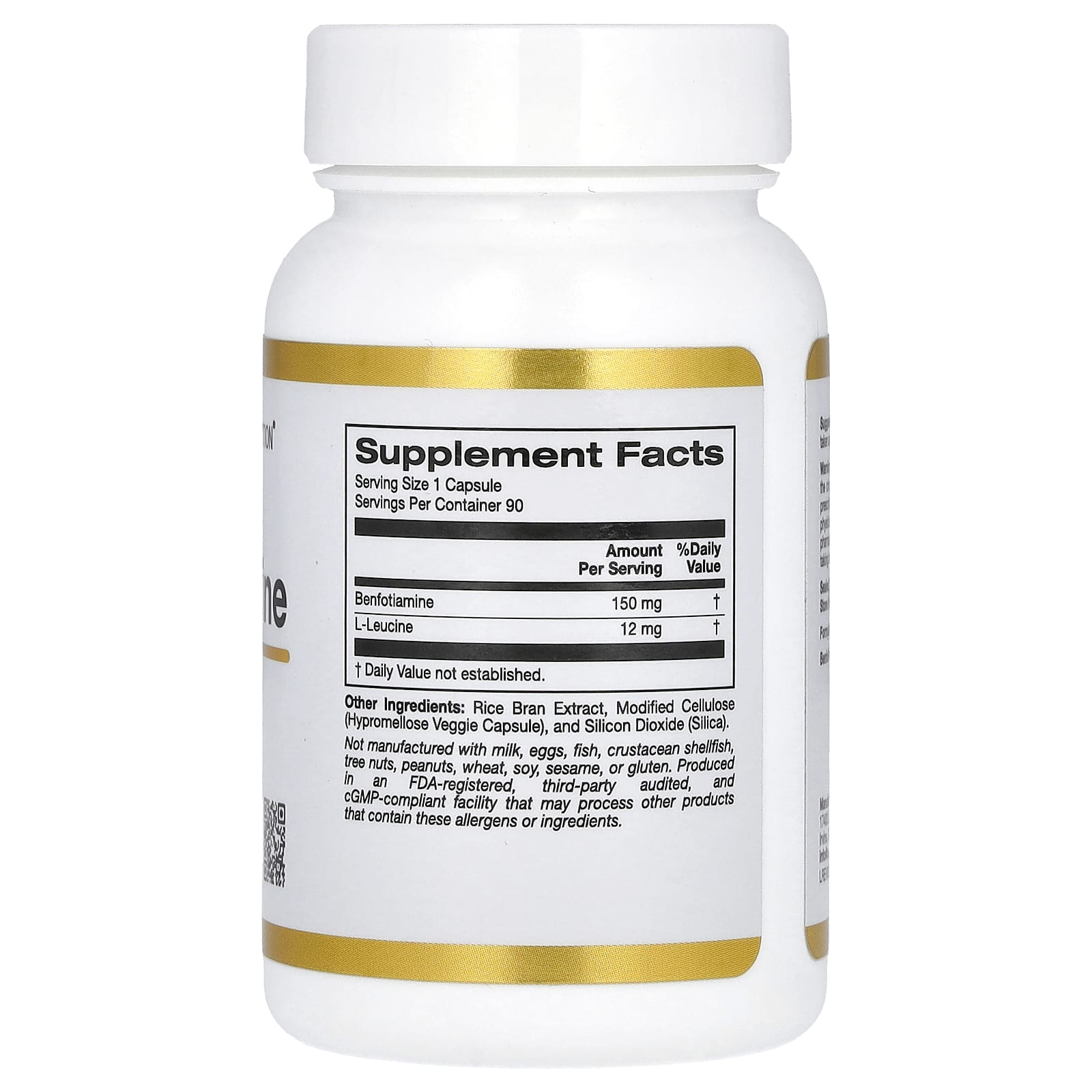 Benfotiamine for Healthy Blood Sugar Levels - 150mg, 90 Veggie Capsules - Image 2