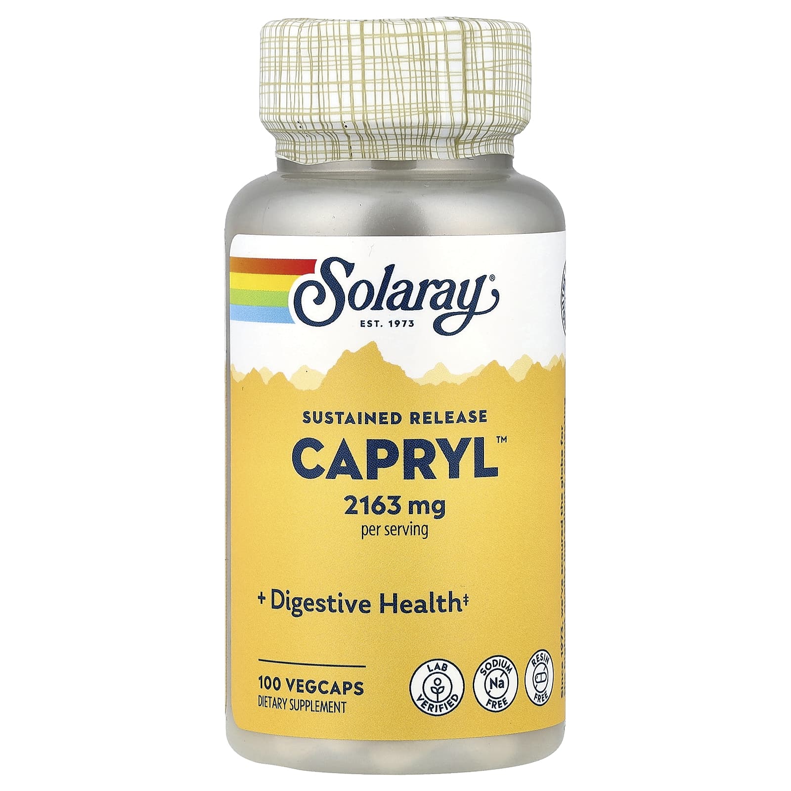 Solaray, Capryl™, 100 VegCaps - Image 1