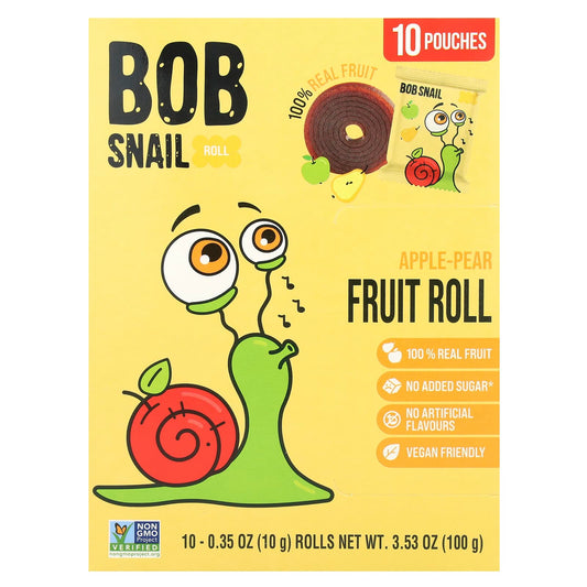 Nature's Delight: Bob Snail Apple-Pear Fruit Rolls, Vegan, Non-GMO - Image 1