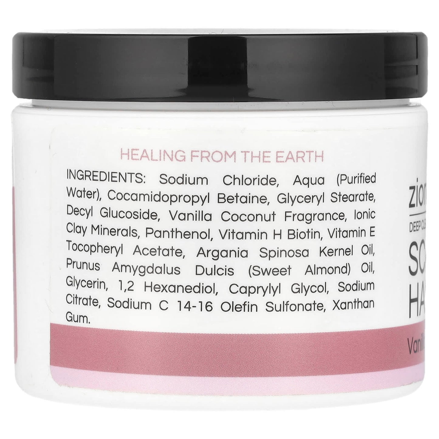 Zion Health, Deep Cleansing Scalp & Hair Scrub, Vanilla Coconut, 4 oz (113 g) - Image 2