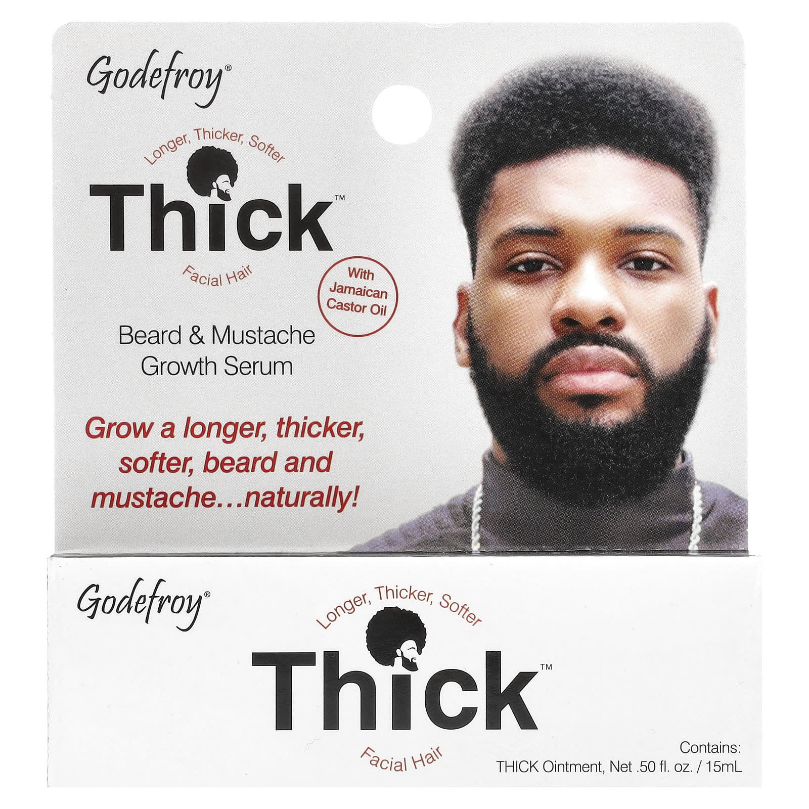 Grow Thicker, Softer Beard & Mustache with Godefroy Thick Serum - Image 2
