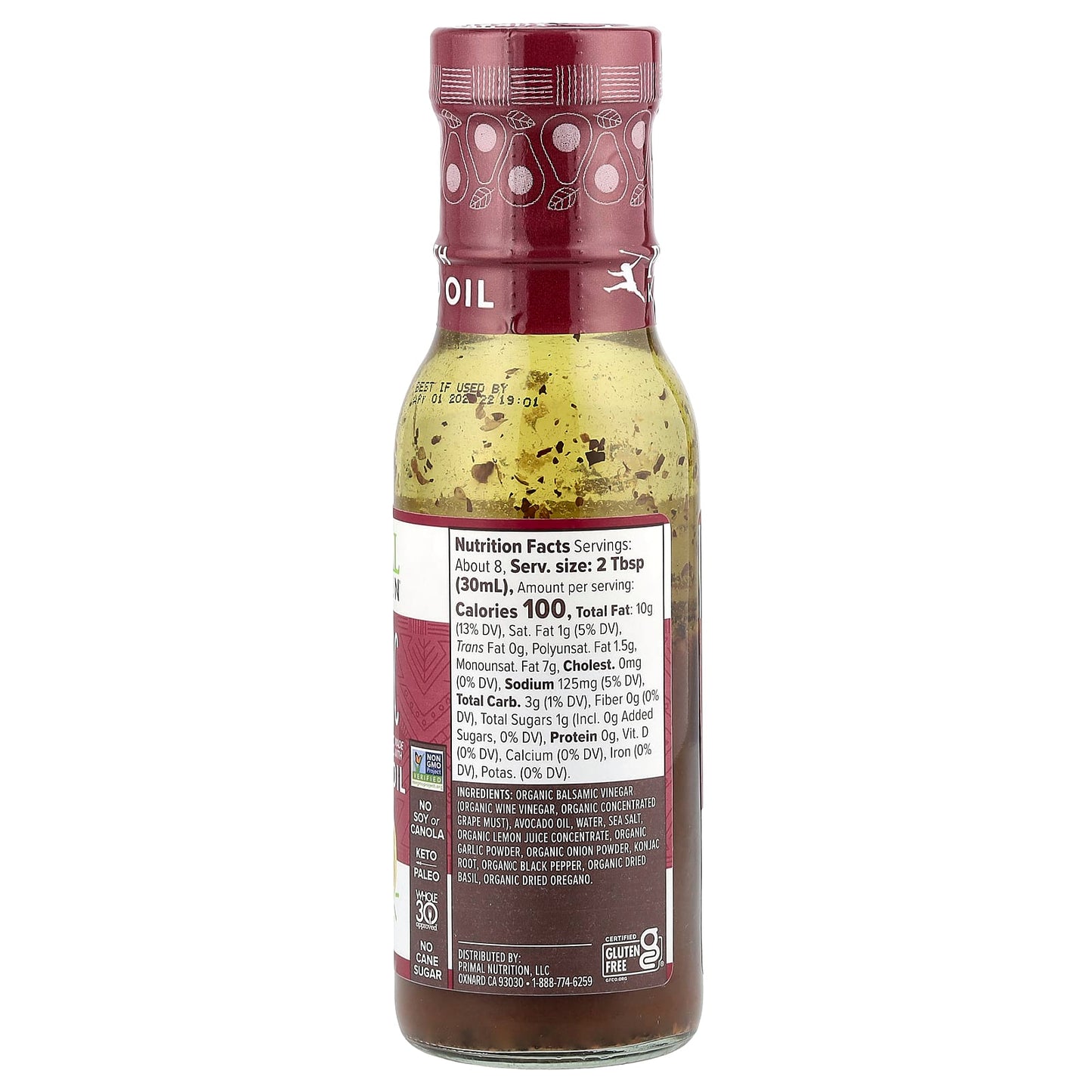 Primal Kitchen, Balsamic, Dressing & Marinade Made with Avocado Oil, 8 fl oz (236 ml) - Image 2