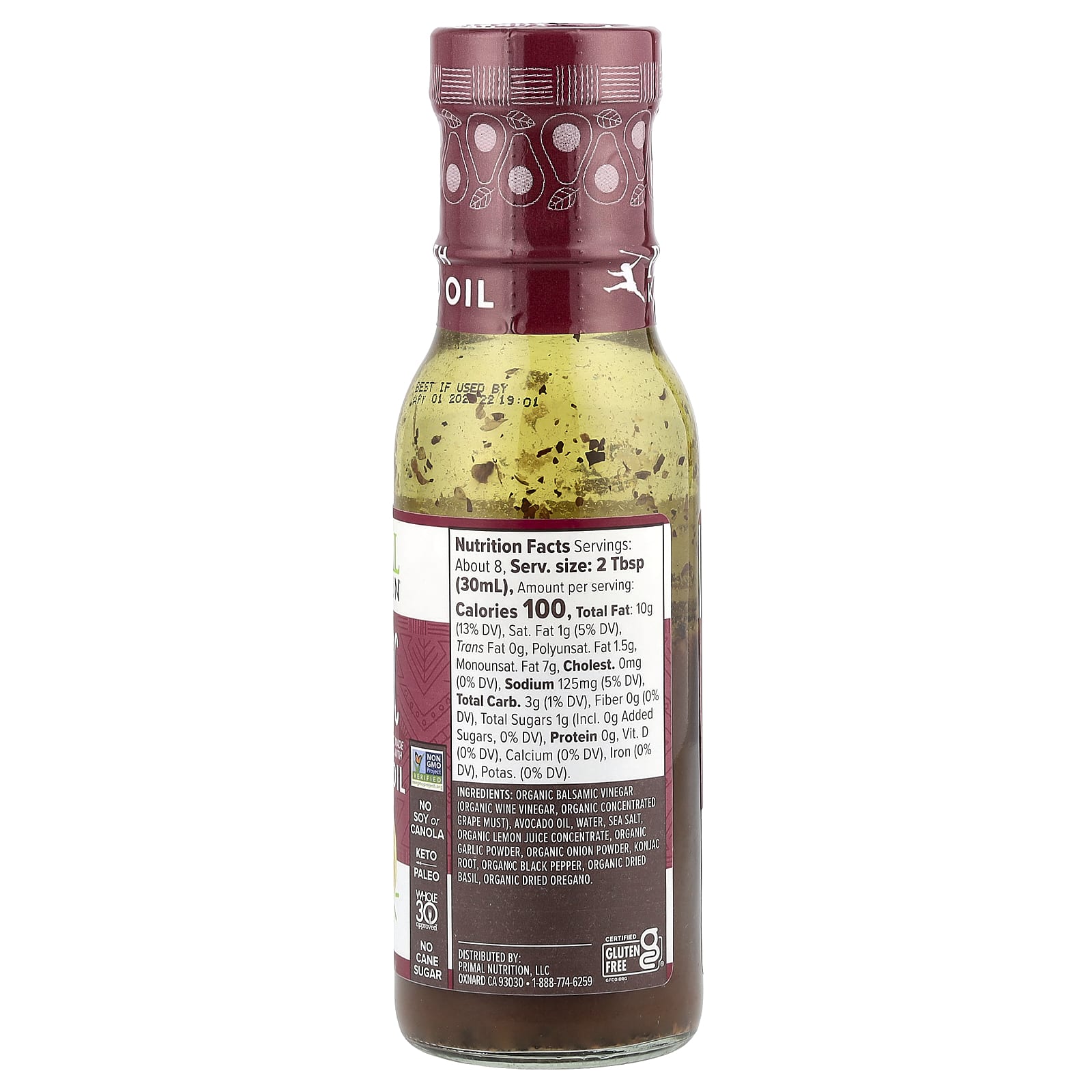 Primal Kitchen, Balsamic, Dressing & Marinade Made with Avocado Oil, 8 fl oz (236 ml) - Image 2