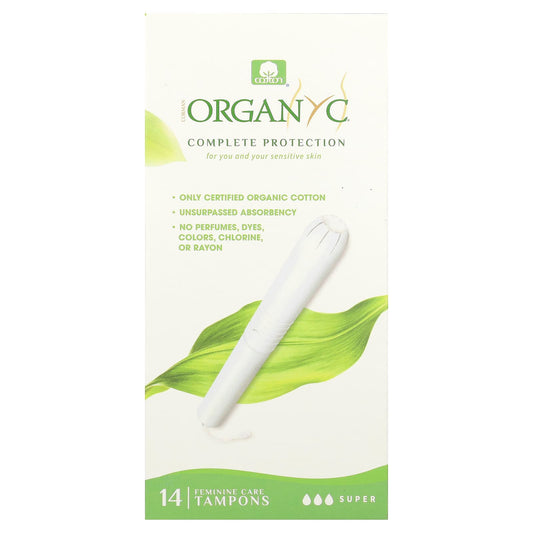 Organyc, Organic Tampons, Super, 14 Tampons - Image 1