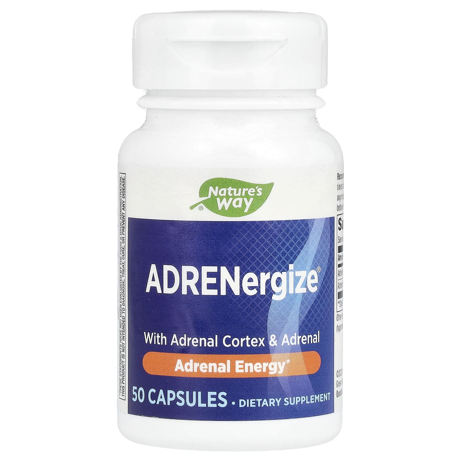 Nature's Way, ADRENergize®, Adrenal Energy, 50 Capsules - Image 1