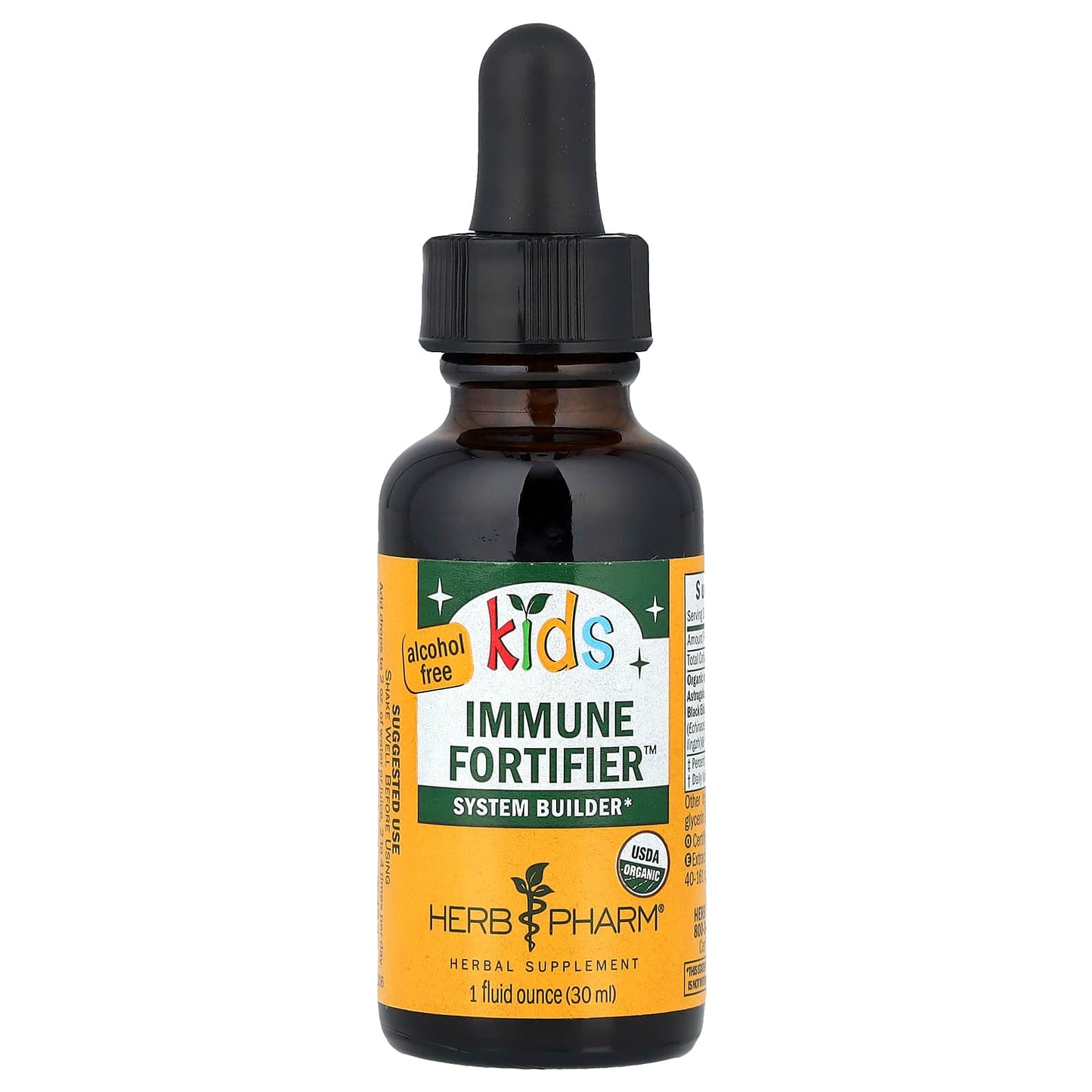 Herb Pharm Organic Immune Fortifier for Kids, 1 fl oz (30 ml) - Image 1