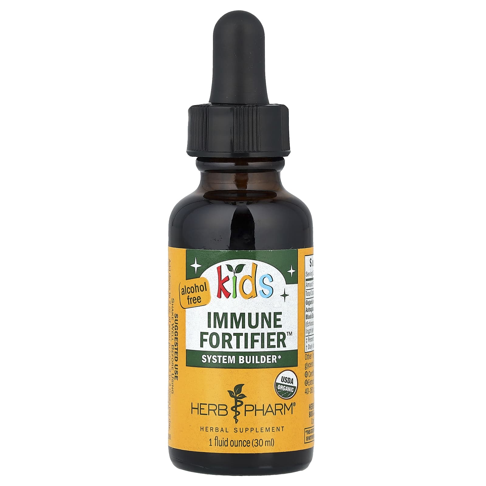 Herb Pharm Organic Immune Fortifier for Kids, 1 fl oz (30 ml) - Image 1