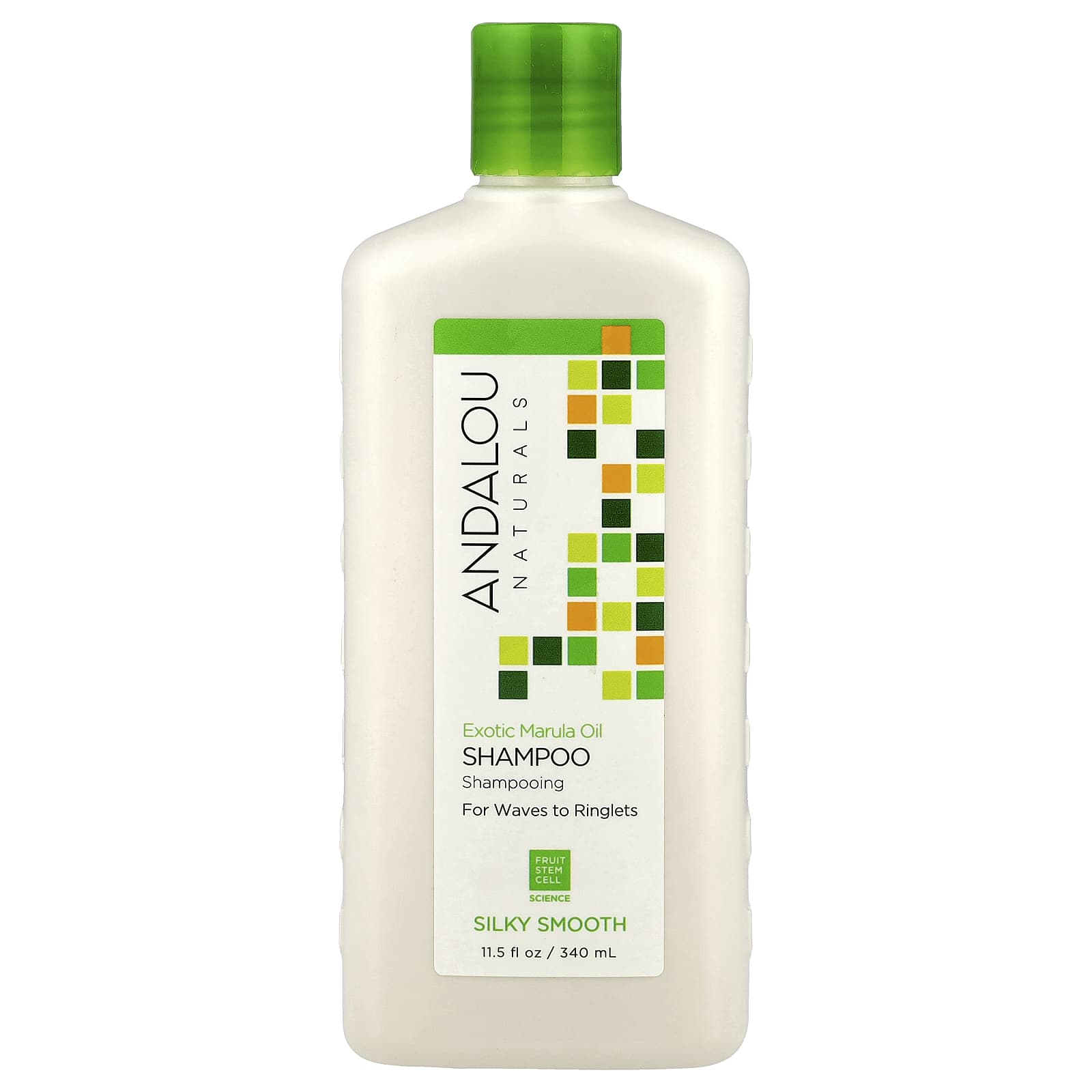 Andalou Naturals Silky Smooth Shampoo for Curly, Coarse Hair, 11.5 fl oz - Image 1