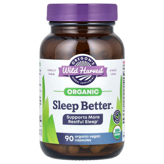 Oregon's Wild Harvest, Organic Sleep Better, 90 Vegan Capsules - Image 1
