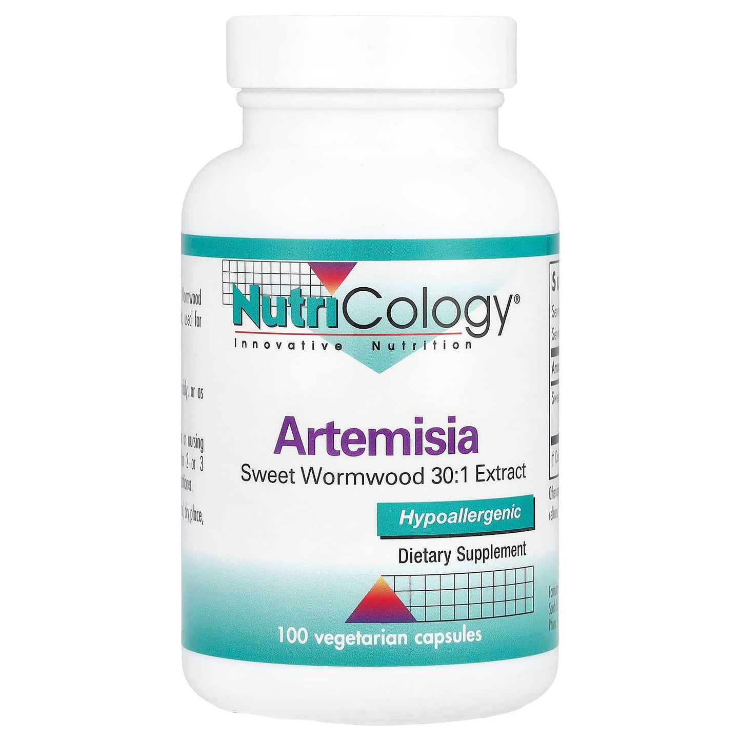 Nutricology, Artemisia, 500 mg , 100 Vegetarian Capsules - Image 1