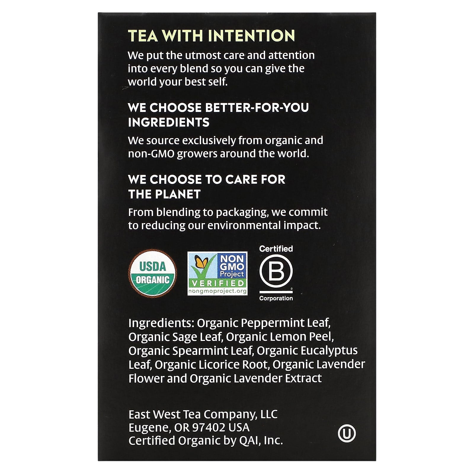 Organic Mint Sage Herbal Tea | Caffeine Free, USDA Certified - Image 2