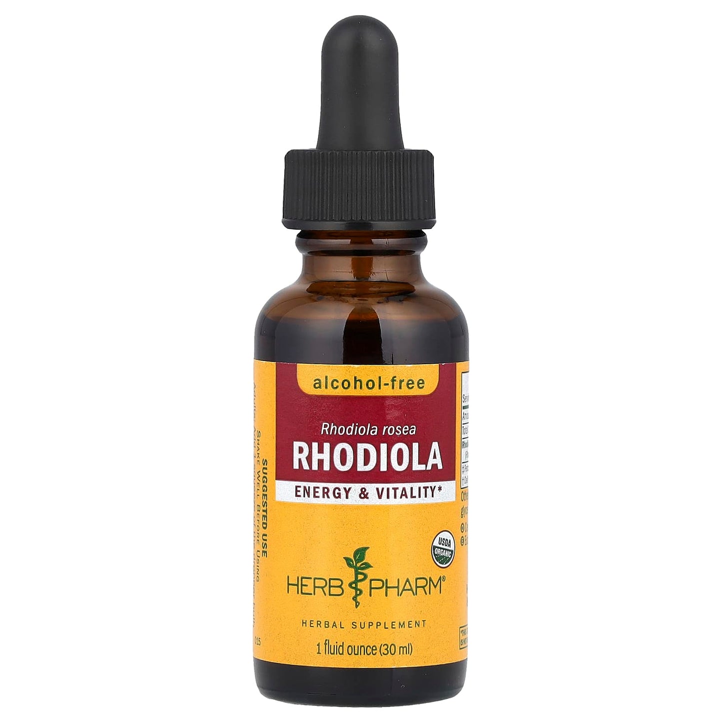 Herb Pharm Rhodiola Rosea Energy & Vitality USDA Organic Supplement - Image 1
