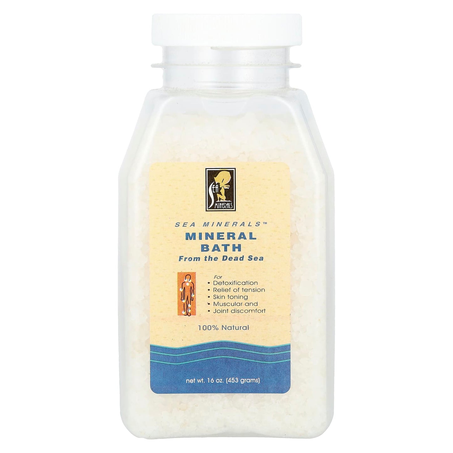 Sea Minerals, Mineral Bath from the Dead Sea, 16 oz (453 g) - Image 1