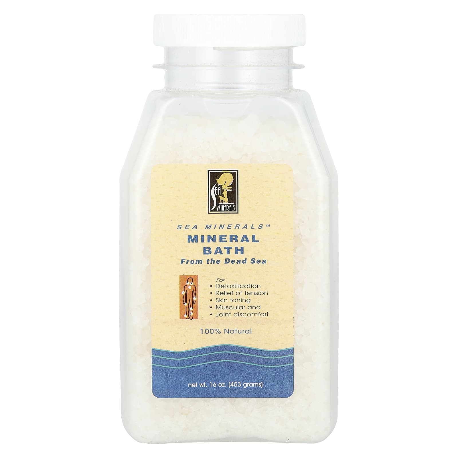 Sea Minerals, Mineral Bath from the Dead Sea, 16 oz (453 g) - Image 1