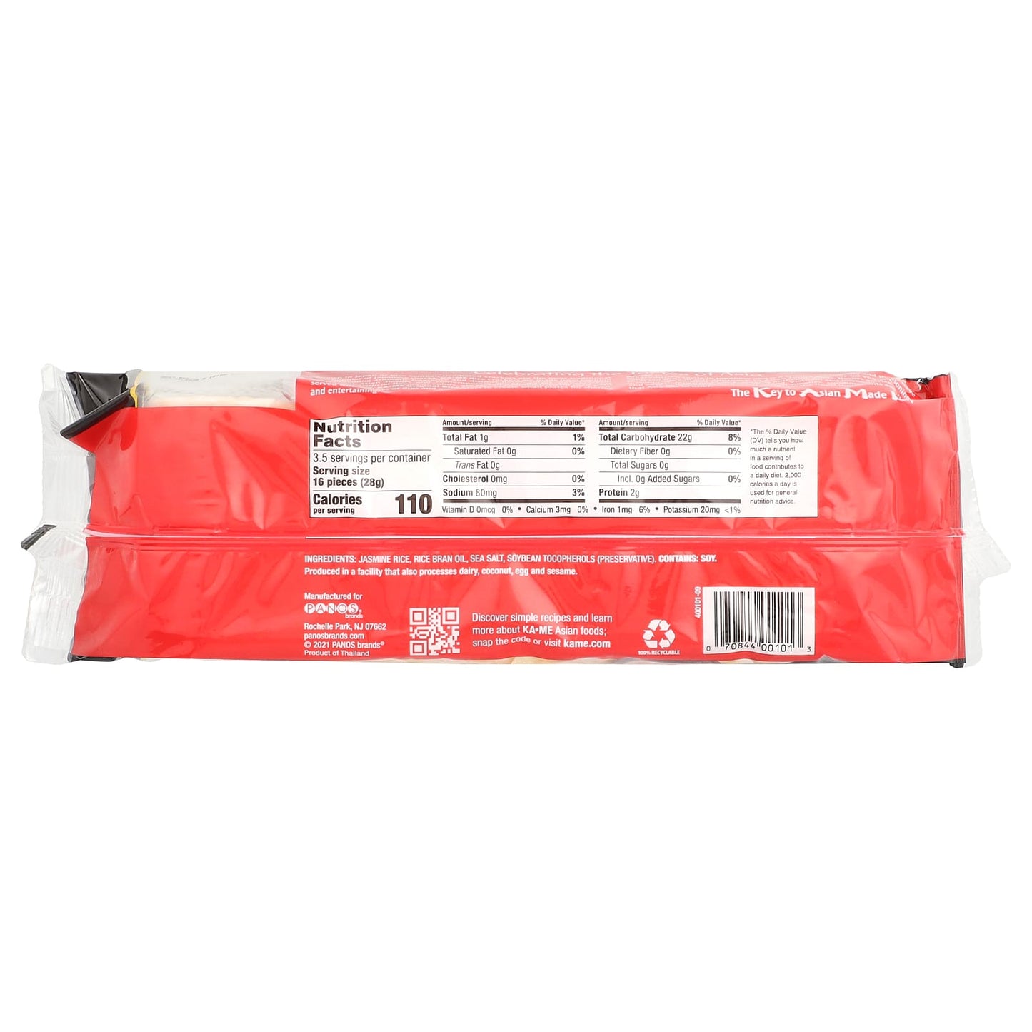 KA-ME, Rice Crackers, Original, 3.5 oz (100 g) - Image 2