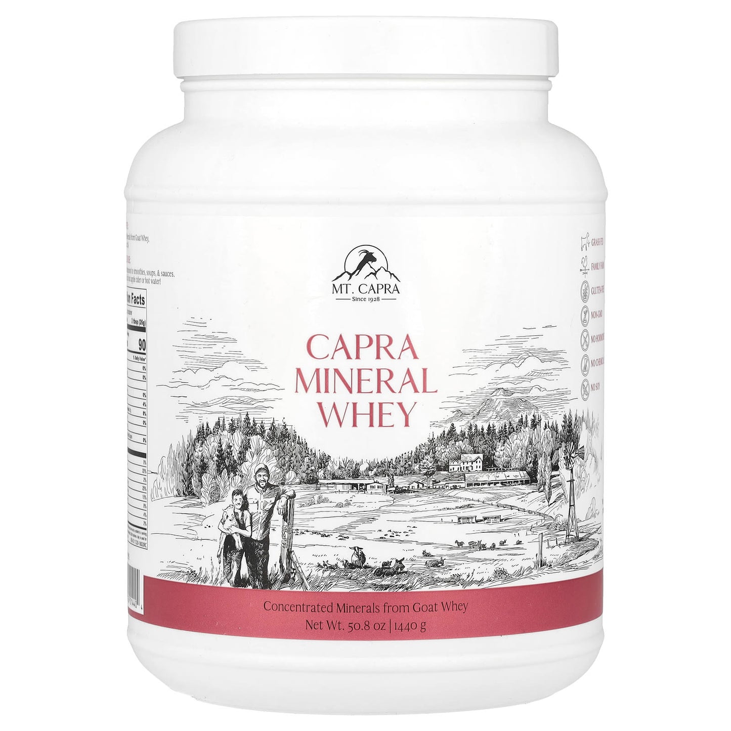 Mt. Capra, Capra Mineral Whey, 50.8 oz (1,440 g) - Image 1